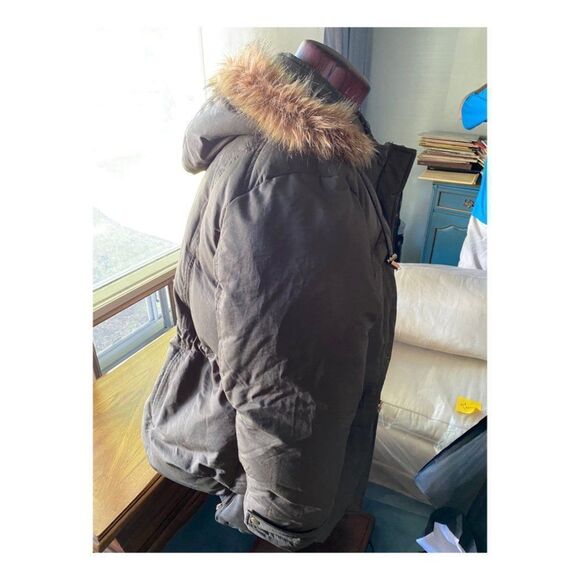 Reitman's Hooded Parka Fleece Lined Down Fill Faux Fur Trim Adjustable Sz 3X - Picture 5 of 8